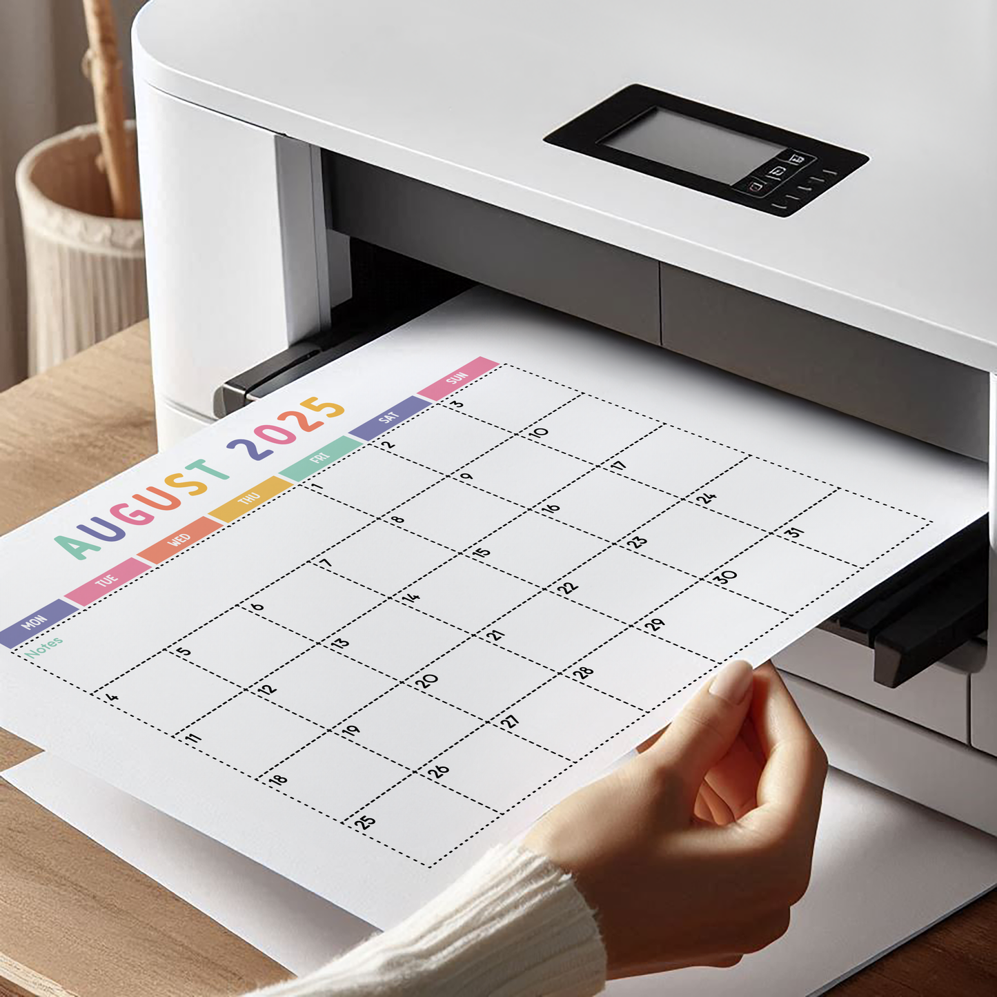 2025-2026 School Year Calendar (Fillable PDF)