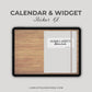 Calendar and Widgets Sticker Kit