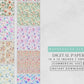 Watercolor Floral Bliss Digital Papers